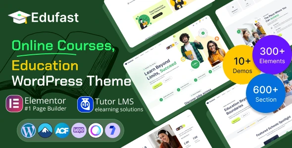 Edufast – Education & Online Course WordPress Theme